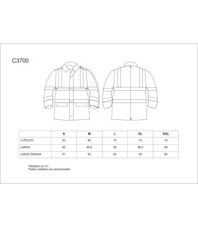 Parka de alta visibilidad y protección contra el frío impermeable C3700. Workteam5