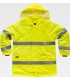 Parka de alta visibilidad impermeable con capucha C3200. Workteam1