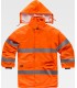 Parka de alta visibilidad impermeable con capucha C3200. Workteam3