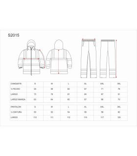 Conjunto de agua alta visibilidad S2015. Workteam3
