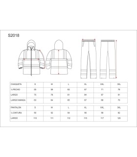 Conjunto de agua de alta visibilidad S2018. Workteam3