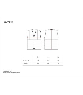 Chaleco de alta visibilidad, antiestático y protección contra llama HVTT20. Workteam3