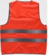 Chaleco de alta visibilidad rojo con cierre de velcro adaptable HVTT02. Workteam2