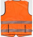 Chaleco de alta visibilidad con cintas reflectantes segmentadas C3607. Workteam2