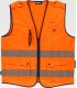 Chaleco de alta visibilidad con cintas reflectantes segmentadas C3607. Workteam1