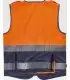 Chaleco de alta visibilidad bicolor con cintas reflectantes segmentadas C3608. Workteam4