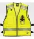 Chaleco de alta visibilidad, reflectante y multibolsillos C3604. Workteam1