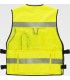 Chaleco de alta visibilidad, reflectante y multibolsillos C3604. Workteam2