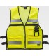 Chaleco de alta visibilidad ajustable, reflectante y multibolsillos C3601. WORKTEAM