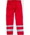 Pantalón de visibilidad realzada con portarodilleras y reforzado C2911. Workteam6