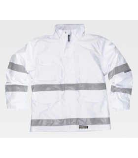 Parka de visibilidad realzada acolchada e impermeable S1008. Workteam1