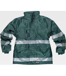 Parka de visibilidad realzada acolchada e impermeable S1008. Workteam5