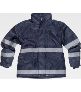 Parka de visibilidad realzada acolchada e impermeable S1008. Workteam3