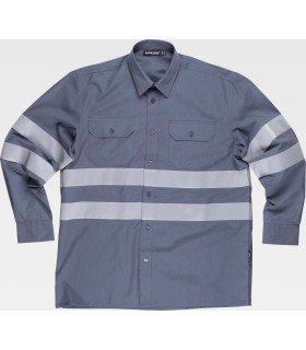 Camisa de visibilidad realzada reflectante B8007. Workteam1