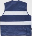 Chaleco tipo safari de visibilidad realzada S3107. Workteam2