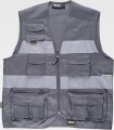 Chaleco tipo safari de visibilidad realzada S3107. Workteam3