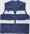 Chaleco tipo safari de visibilidad realzada S3107. Workteam1
