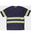 Camiseta de visibilidad realzada con cintas reflectantes C3936. Workteam1