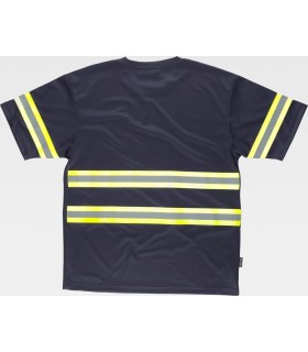 Camiseta de visibilidad realzada con cintas reflectantes C3936. Workteam2