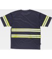 Camiseta de visibilidad realzada con cintas reflectantes C3936. Workteam2