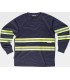 Camiseta de visibilidad realzada con cintas reflectantes C3937. Workteam