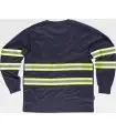 Camiseta de visibilidad realzada con cintas reflectantes C3937. Workteam2