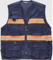 Chaleco tipo safari de visibilidad realzada S3136. Workteam3