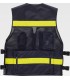 Chaleco de rejilla con cintas reflectantes discontinuas C3603. Workteam2