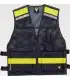 Chaleco de rejilla con cintas reflectantes discontinuas C3603. Workteam1