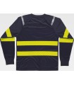 Camiseta de alta visibilidad con cintas discontinuas C3979. Workteam2