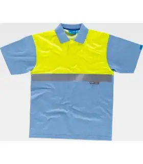 Polo reflectante con tratamiento antibacteriano C3441. Workteam5