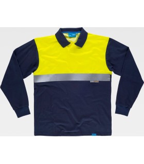 Polo reflectante con tratamiento antibacteriano C3443. Workteam3