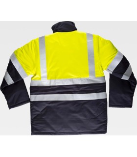 Parka ignífuga, antiestático y alta visibilidad B3791. Workteam2