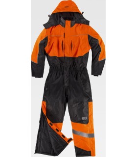 Buzo impermeable acolchado de visibilidad realzada C7020. Workteam4