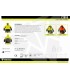 Parka impermeable acolchado de visibilidad realzada C7010. Workteam4