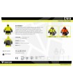 Parka impermeable acolchado de visibilidad realzada C7010. Workteam4