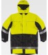 Parka impermeable acolchado de visibilidad realzada C7010. Workteam1