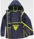 Chaqueta de mujer acolchada combinada con tejido Workshell WF3025. Workteam5