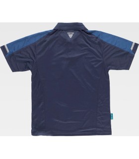 Polo bicolor de manga corta WF2850. Workteam4