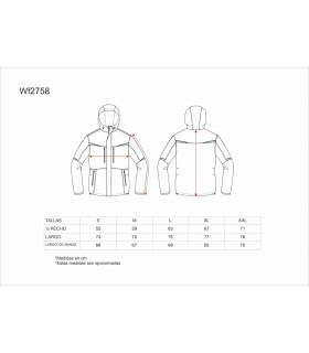Chaqueta workshell acolchada WF2758. Workteam5