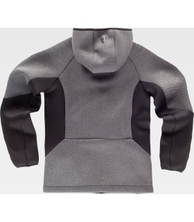 Sudadera en tejido neopreno con capucha WF2605. Workteam4