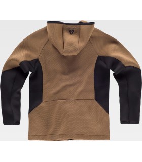 Sudadera en tejido neopreno con capucha WF2605. Workteam8