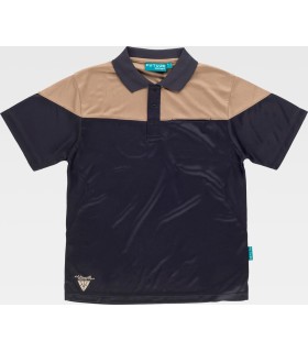 Polo en tejido micropiqué bicolor WF2616. Workteam1