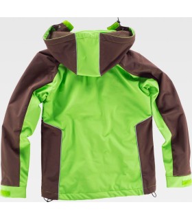 Chaqueta Workshell con capucha desmontable WF1040. Workteam7