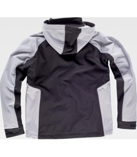 Chaqueta Workshell con capucha desmontable WF1040. Workteam9