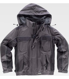 Parka acolchada con tejido Ripstop WF1058. Workteam1