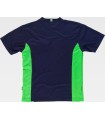 Camiseta técnica combinada WF1616. Workteam6