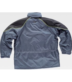 Parka en tejido tafetán acolchada y combinada WF5858. Workteam2