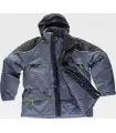 Parka en tejido tafetán acolchada y combinada WF5858. Workteam1