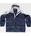 Parka en tejido tafetán acolchada y combinada WF5858. Workteam3